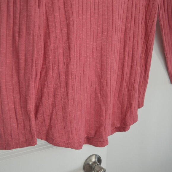 a.n.a. Ribbed Scoop Neck Sweater Pink Size M - Picture 6 of 10